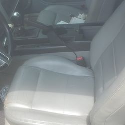 Ford Mustang Seat Set Gray Leather Front And Rear 