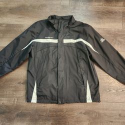 Men's ZeroXposur Jacket, size L, Black ad white, line Lined Warm Winter Full Zip Casual Work