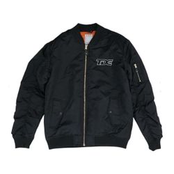 TDE Black Embroidery Bomber Jacket *Like New Condition*
