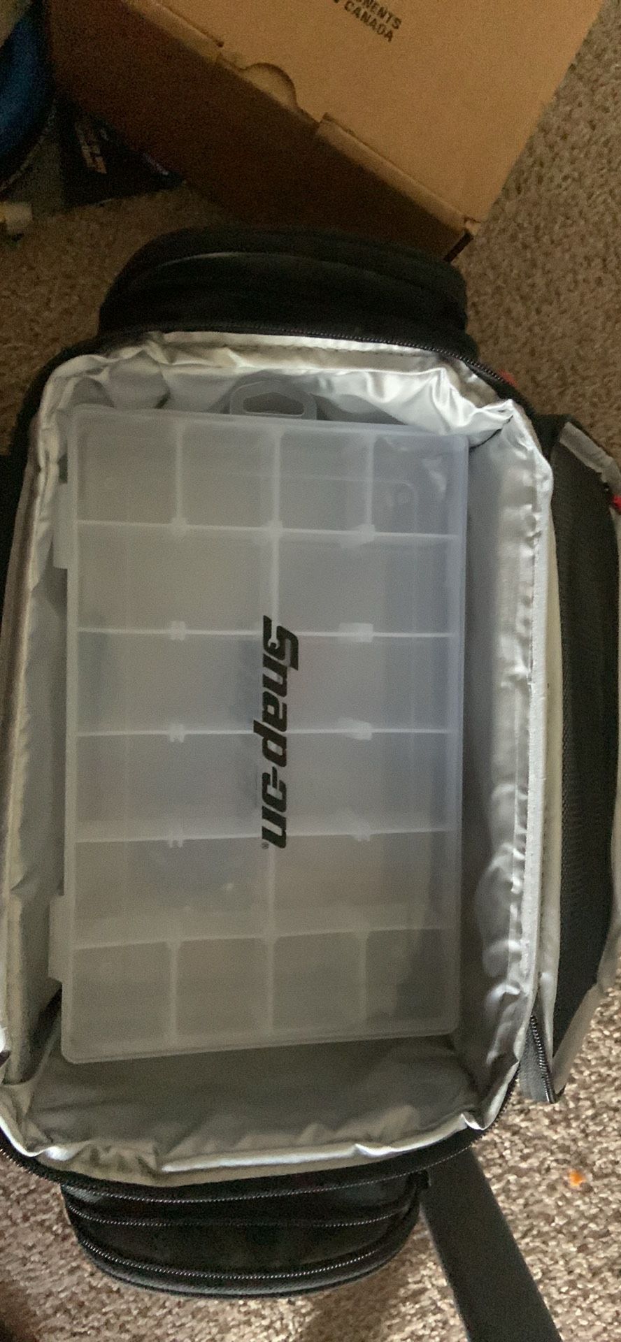 At905 Snap-on Tools Fishing Tackle Box Bag