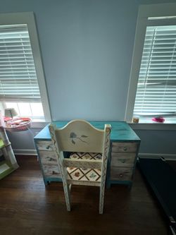 dresser and chair