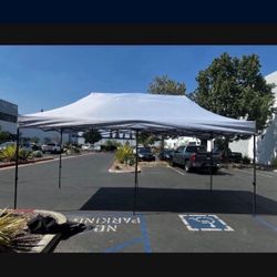New Heavy Duty 10x20 Feet POP Up Canopy Gazebo Tent No Assemble Eazy Up Shade Carport 10'x20' White