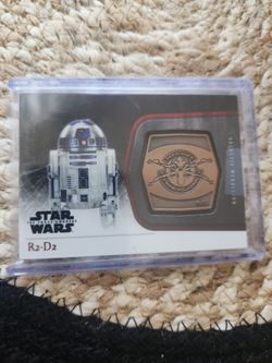 R2d2 bronze medalion card