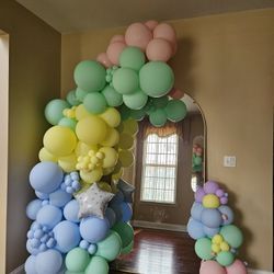 Balloon Arch Garland Pastel Colors Balloons Party