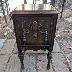 Vintage Nightstand Cabinet Or End Table
