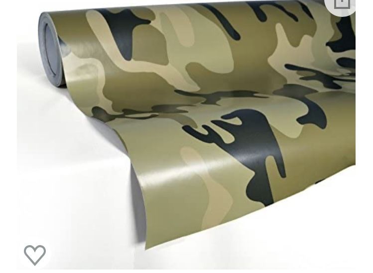 Two (2) Rolls Of Camo Car Wrap Vinyl - 5’x10’