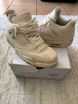 Authentic Nike air jordan retro 4 canvas khaki mens size 9.5, woman’s 11, not Travis Scott, supreme, Union, Dior, Kobe
