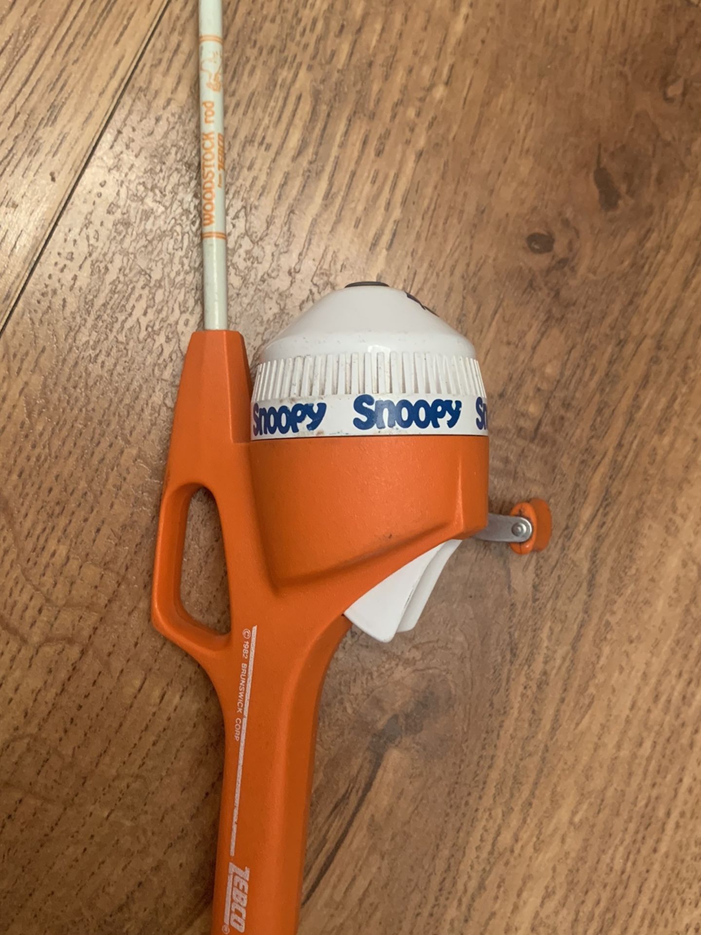 1982 Zebco Woodstock Rod Snoopy Fishing Pole