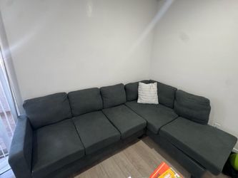 Sofá L sectional Dark Green