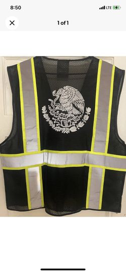🇲🇽🦺🇲🇽Mexico Flag High Visibility Safety Vest For Work. Warehouse Construction Reflective Vest With Bandera Mexico