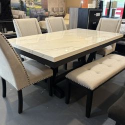 New 6pc Dining Table Set 