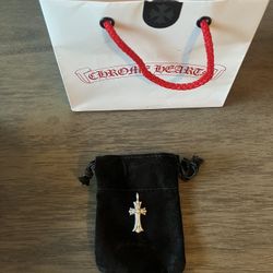 Authentic Chrome Hearts Double Cross Pendant