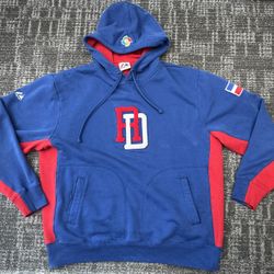 Majestic World Baseball Classic WBC Dominican Republic Hoodie Pullover Size Medium 