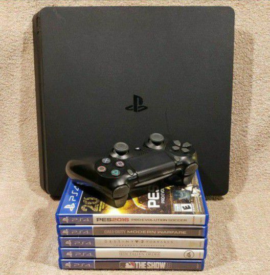PS4 SLIM 1TB SYSTEM BUNDLE VIDEO GAMES * PLAYSTATION 4 S HDR for in Tucson, AZ - OfferUp