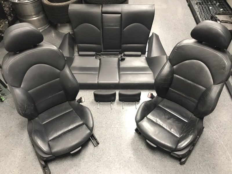 BMW E46 M3 Black Interior - Coupe - Front/Rear Seats and Door Panels