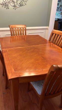 Dining room table and chairs