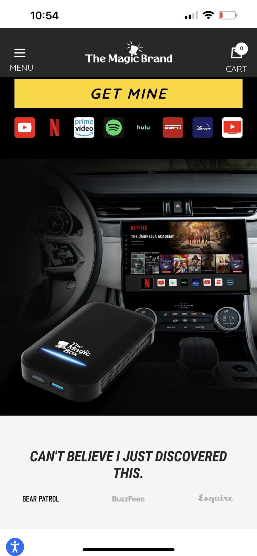 Magic Box Car Streaming Device New