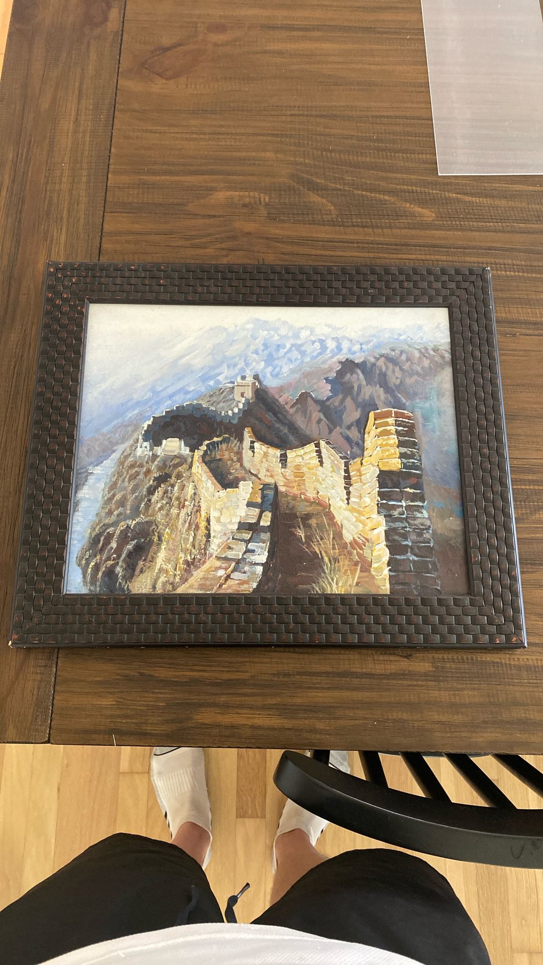 Hand Painted Painting Of Great Wall Of China