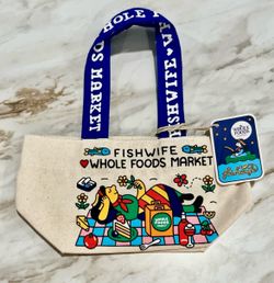 Fishwife Whole Foods Micro Mini Tote NWT
