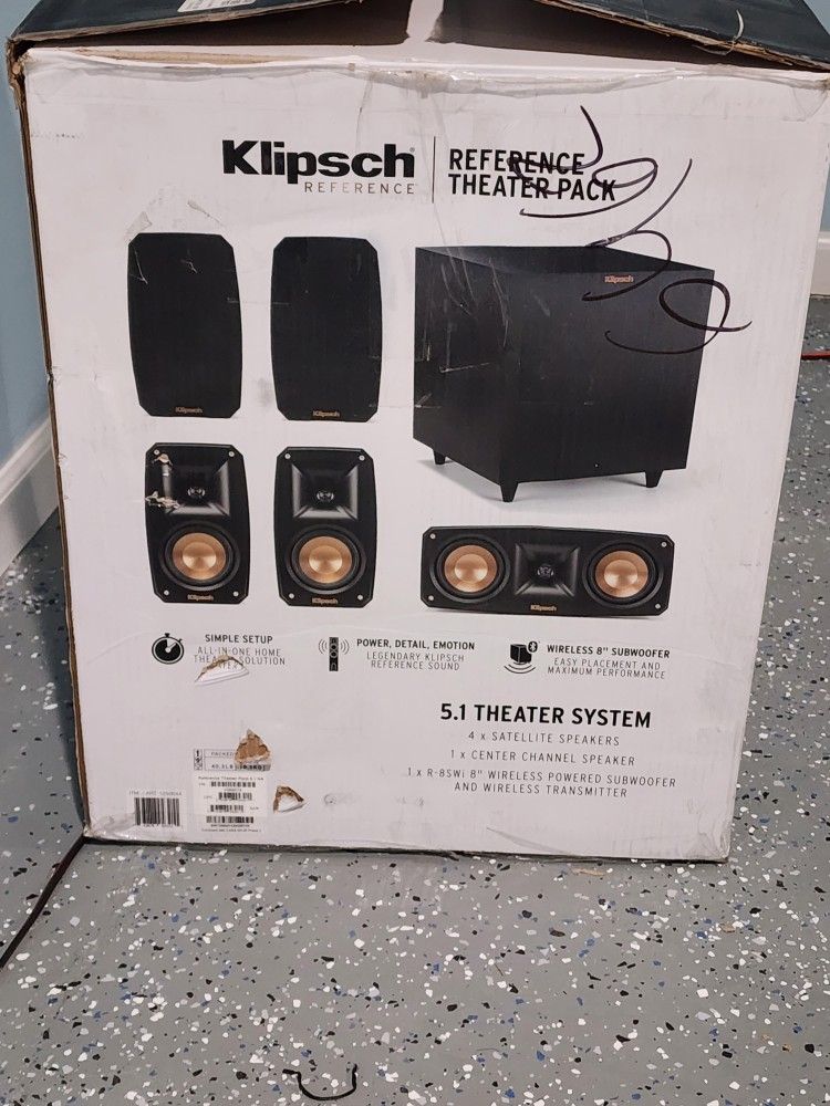 Klipsch 5.1 Reference Home Theater Speaker System 