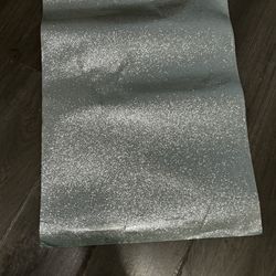 Silver Glitter Vinyl Sheets