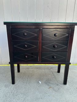 Wood 6 drawer stand