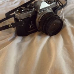 Olympus OM-2 Silver Film Camera