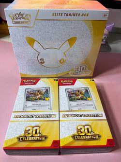 Pokemon 30th💥 ETB & 2 knockout Collection