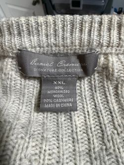 Daniel Cremieux Signature Collection Wool Cashmere Sweater XXL