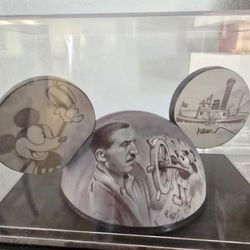 Steamboat Willie Ears Signed By Noah Elias. New Never Worn