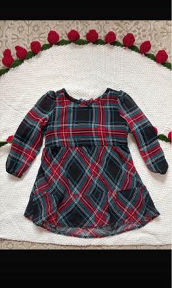 Plaid Long Sleeve Dress