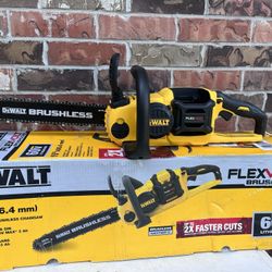 DEWALT 60V MAX 16in. Brushless Battery Powered Chainsaw, Tool Only