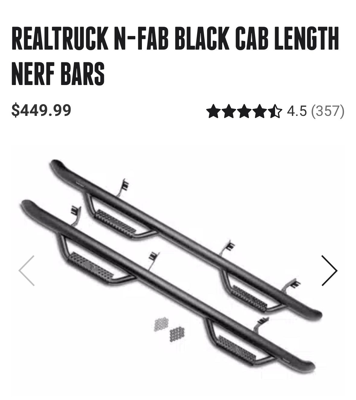 NFAB Tacoma OEM NERF bars