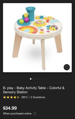 B. play - Baby Activity Table - Colorful & Sensory Station