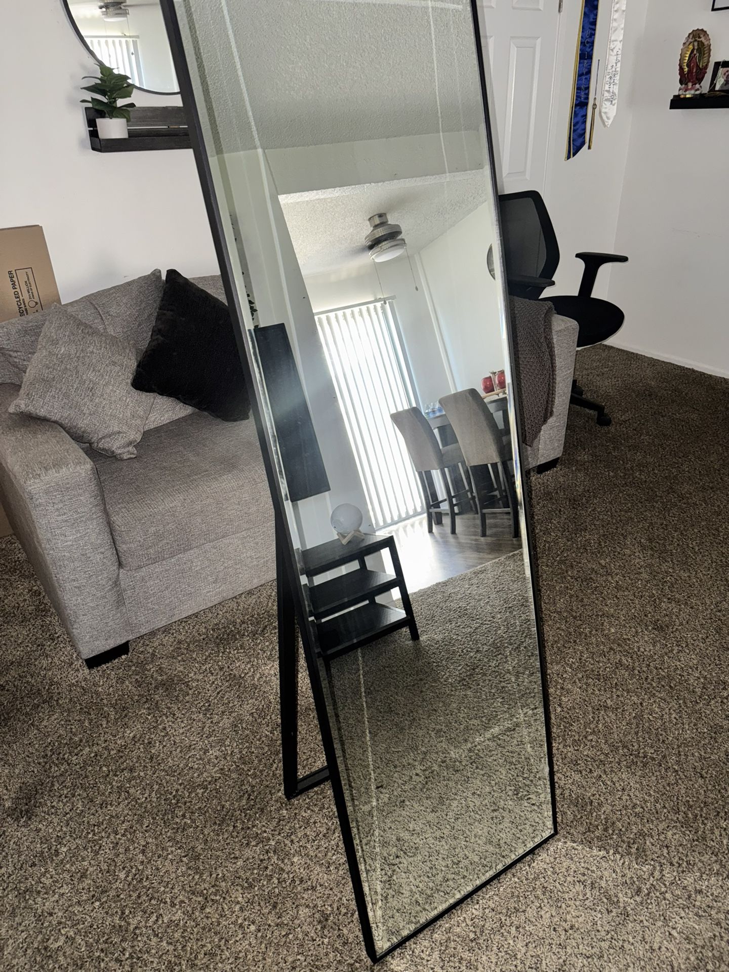 Black Standing Mirror