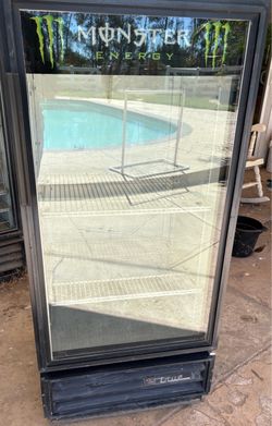 True single  glass door merchandise refrigerator commercial