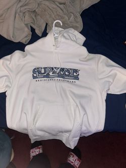 Supreme White Hoodie Xl