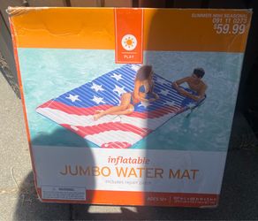 Jumbo inflatable Americana huge pool mat