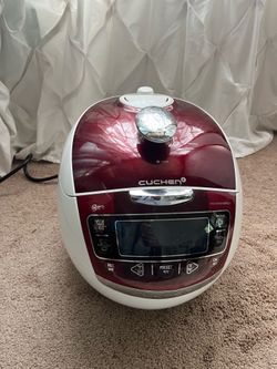 Burgundy Cuchen Venus Pressure Rice Cooker (6 cups)