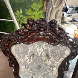 Carved Wood Chairs 