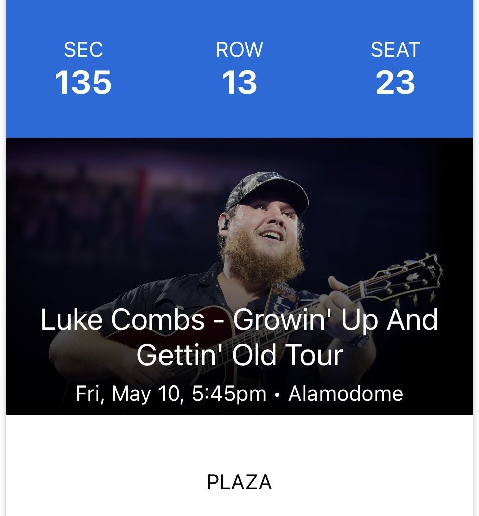 Luke Combs tickets 