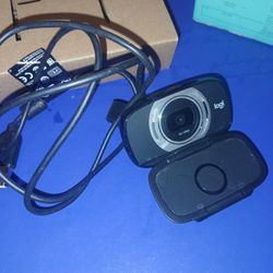 Logitech C615 Webcam Open Box, tried to use it, never could figure it out, so it's actually never been used but has been handled.