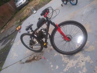 Bicycle with the tank and gas