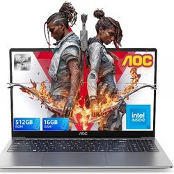 Laptop Computer 15.6" Full HD IPS Display Laptop with N97 Processor(Up to 3.6GHz)Work Laptops 16GB RAM 512GB SSD Windows 11 Laptop Business Computer L