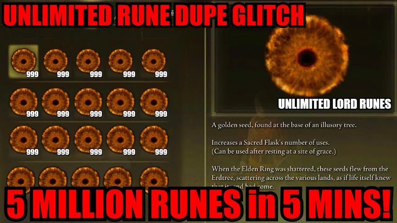 Elden Ring : Millions Of Runes! PS4/PS5