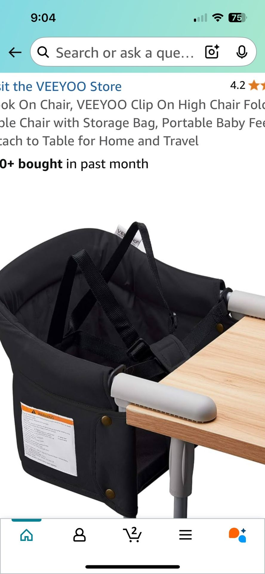 Hook On High Chair