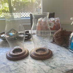 Glass Candle Holders 