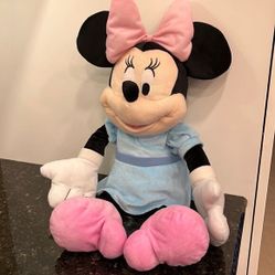 Minnie Mouse Plush Toy in Blue Dress 21' (Blue Minnie) 