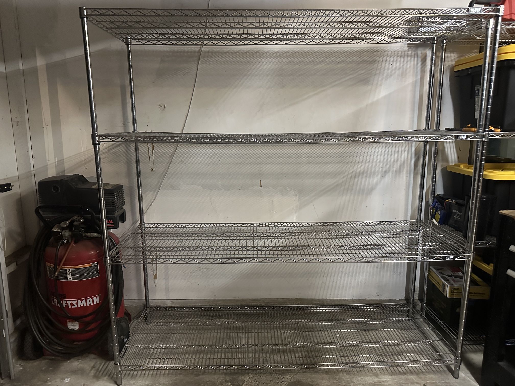 Uline Heavy-duty Wire Shelf 2’x6’x6’ $60