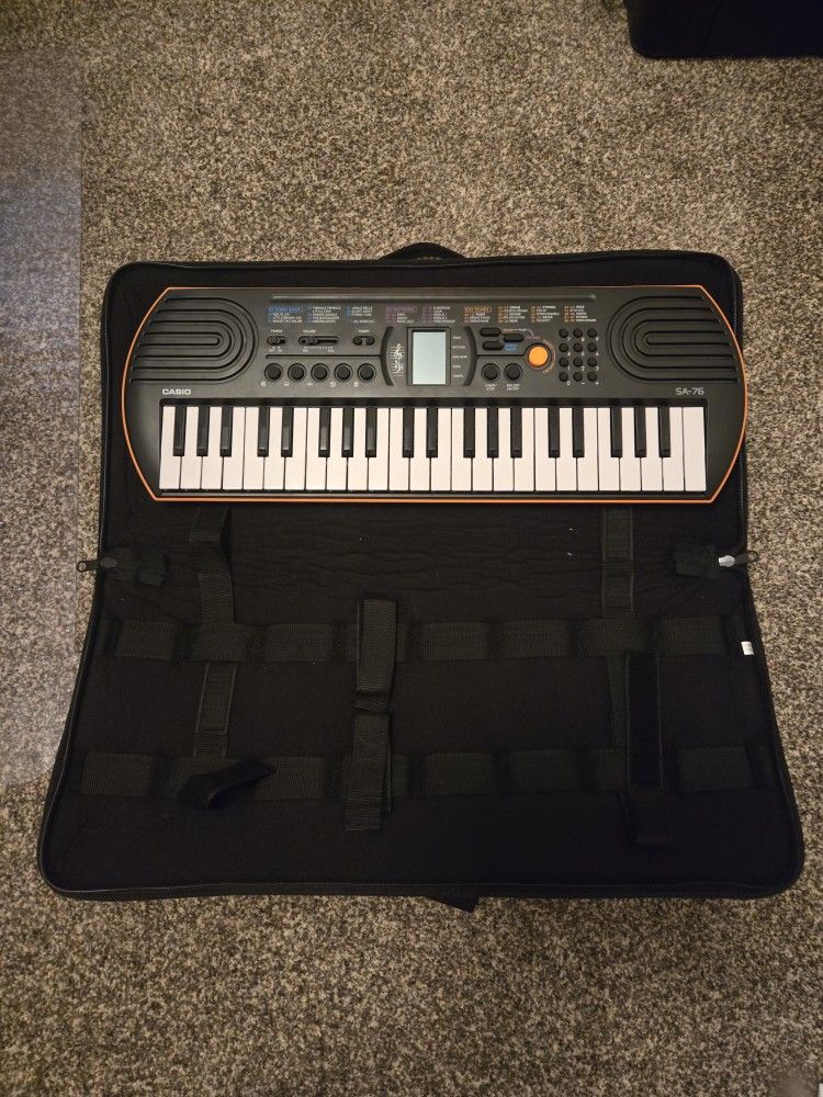 Casio Key Board With Case And Charger